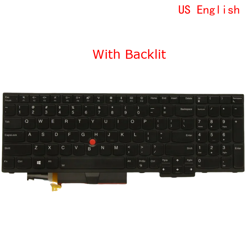 Tastiera Retroilluminata Con Trackpoint Per Lenovo ThinkPad E580 E590 L580 L590 T590 – Nuova Originale - Foto 2