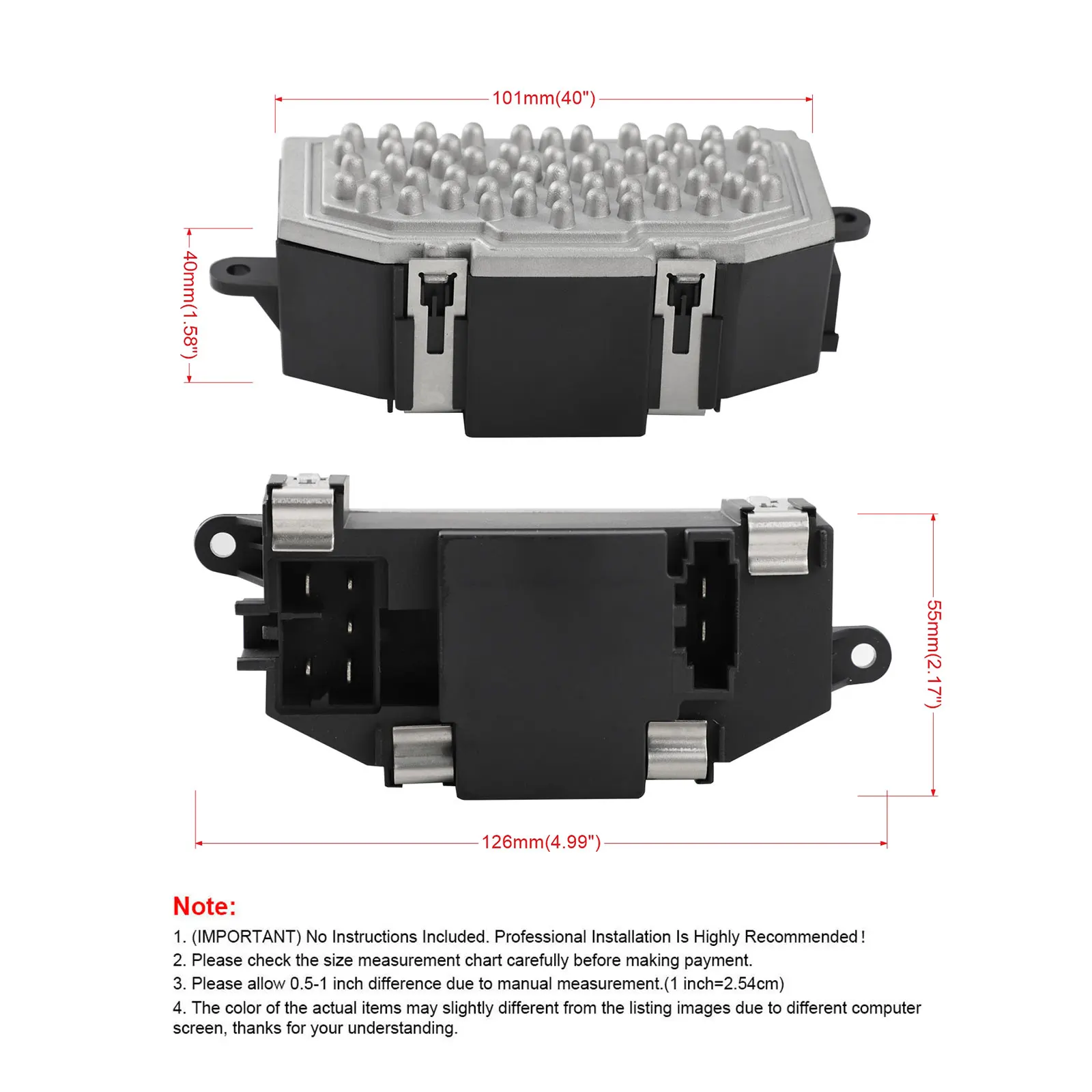 Für Audi Seat Vw Skoda Klimaanlage Gebläse Widerstand F011500081 F011500088 3C0907521D 3C0907521F 3C0907521G – Detail 2