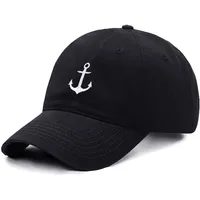 Men's Baseball Cap Women's Soft Washed Cotton Anchor Embroidery Dad Hat Sport Golf Caps For Man Sun Hats Dropshipping 2