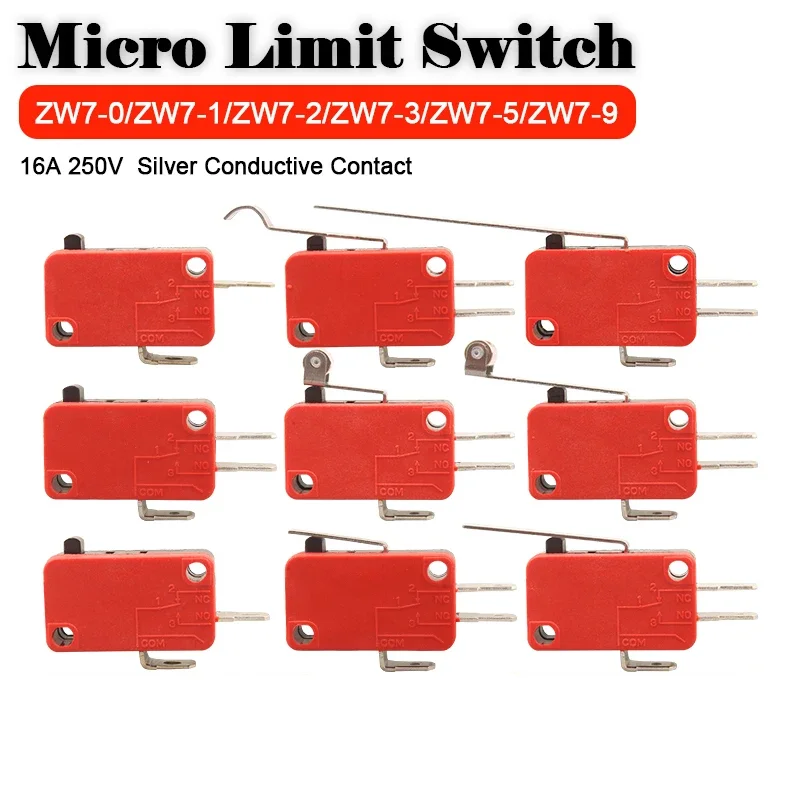 

10Pcs/Lot Silver Conductive Contact Micro Limit Switch KW7-0 KW7-1I KW7-1 KW7-9 KW7-5 KW7-3 KW7-2 KW7-0B KW7-0C
