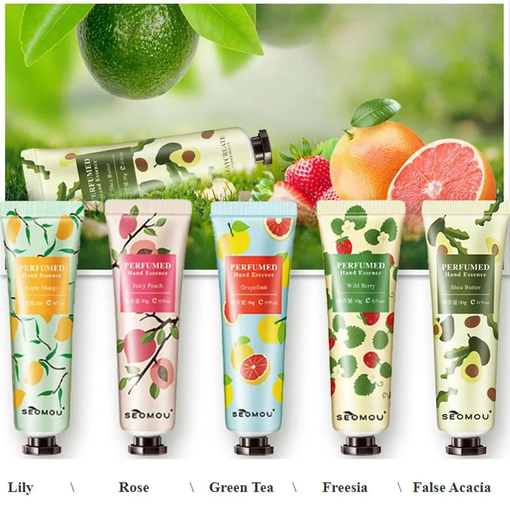 

Flower Fruit Hand Cream Moisturizing Nourishing Anti Wrinkle Anti-Crack Repairing Creams For Hands Skin Care Products W5D0