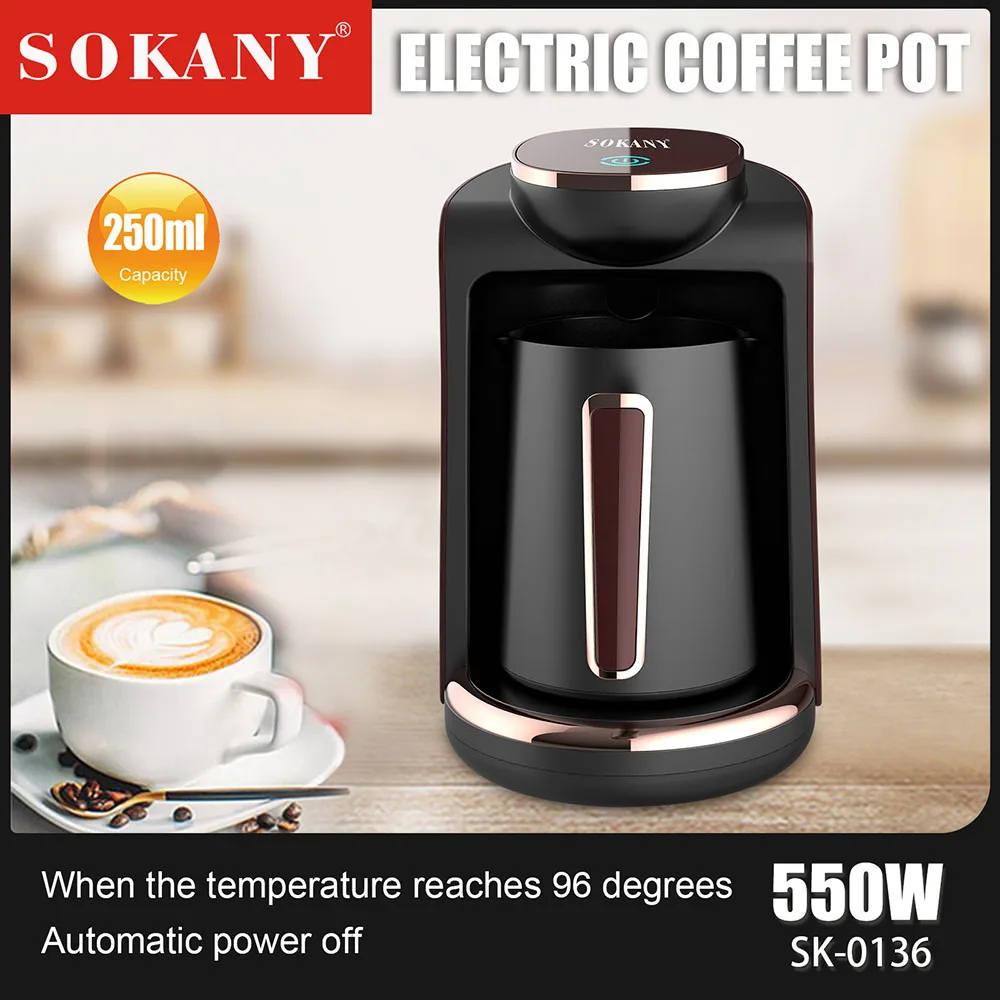 ElectricCoffeePotStainlessSteelCoffeeMakerElectricPot550WCan