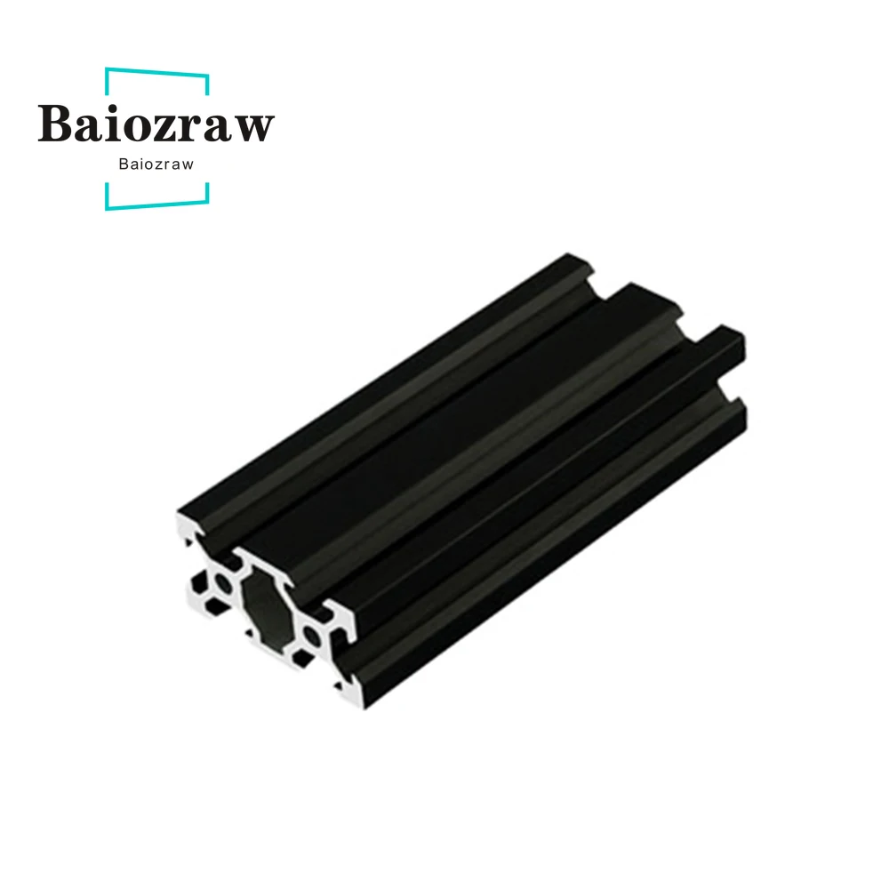 5x V-Slot 2040 Aluminiumprofil 1220 Mm – Eloxiert, Schwarz, Für 3D-Drucker & CNC, Europäischer Standard