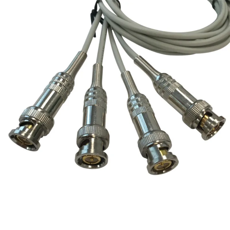 1PC 60CM LCR Meter Test Leads / LCR Test Clip / Terminal Kelvin Line with 4 Bnc Port/wire Cable