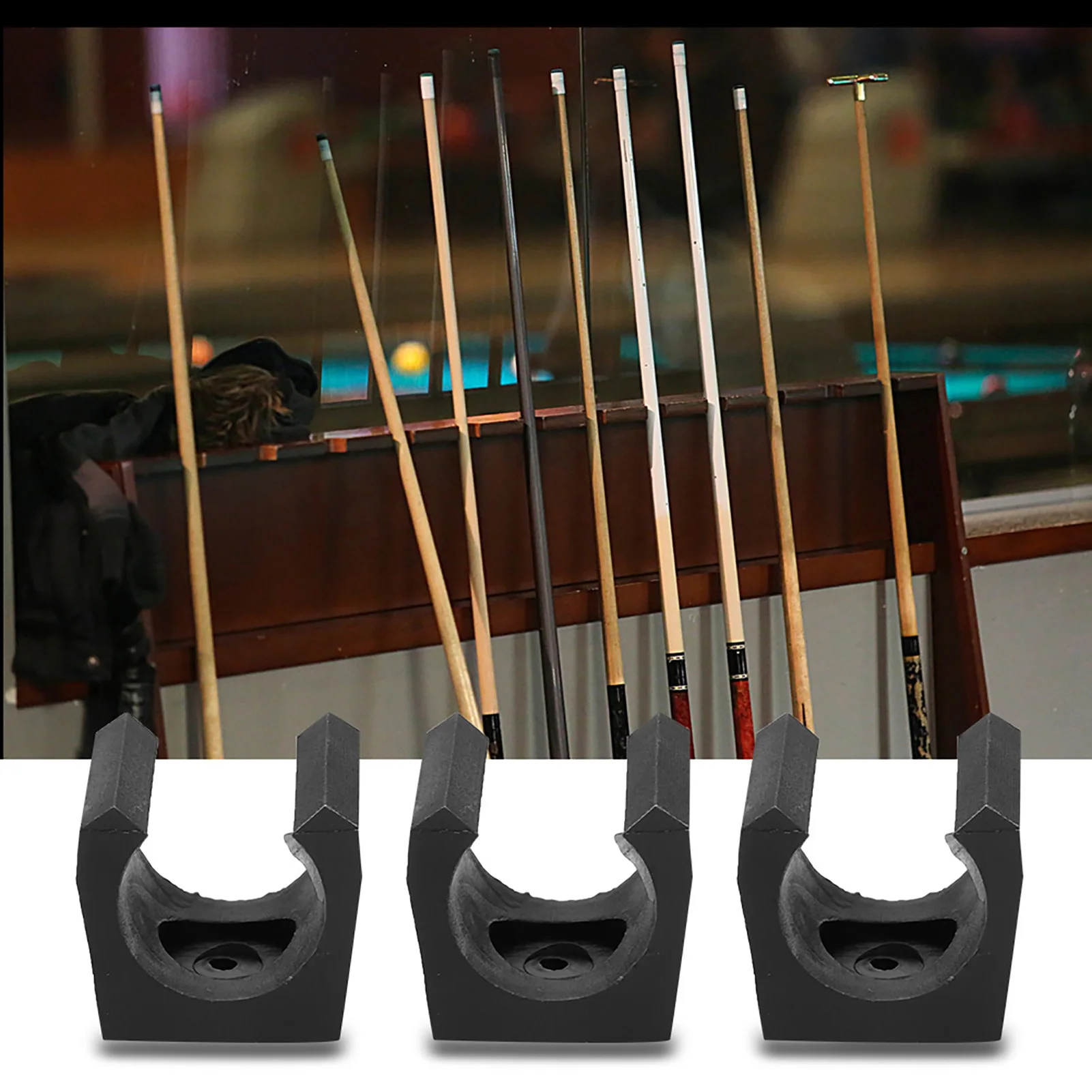 Fishing Rod Holder Plastic Billiards Pool Single Holder Rod Organizer Carrier Accessory