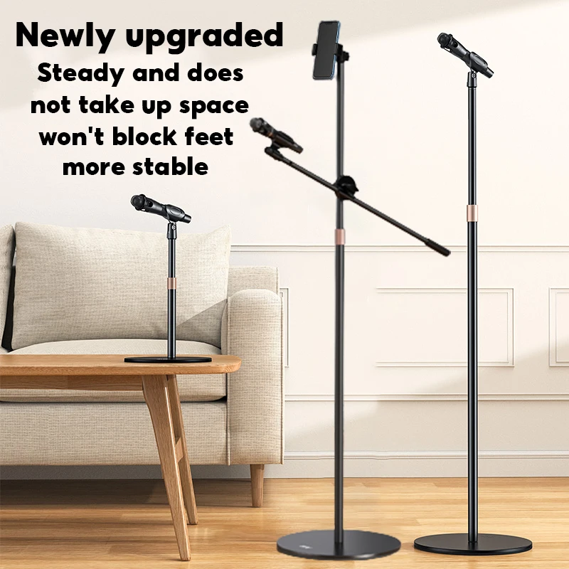 MoZhao Professional Microphone Stand Mobile Phone Holder Floor Standing