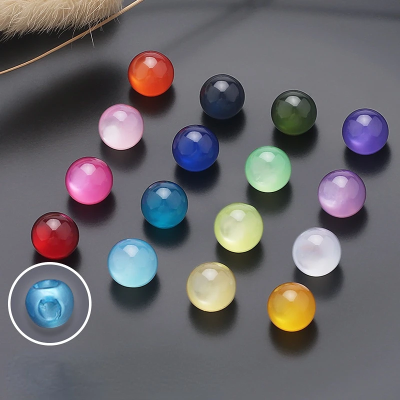 100pcs/lot 8mm Mixed 12 color imitation pearl buttons for sewing handmade  loose buttons Sewing accessories