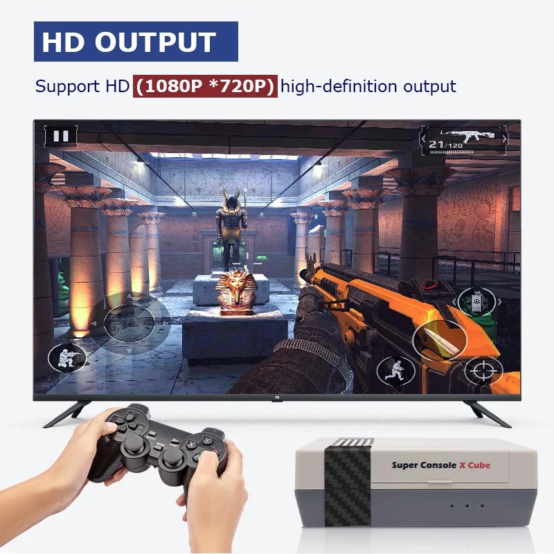 Super Console X Cube Retro Video Game Consoles With 60000 Games For DC/Arcade/Naomi/Neogeo Portable Game Player Plug And Play