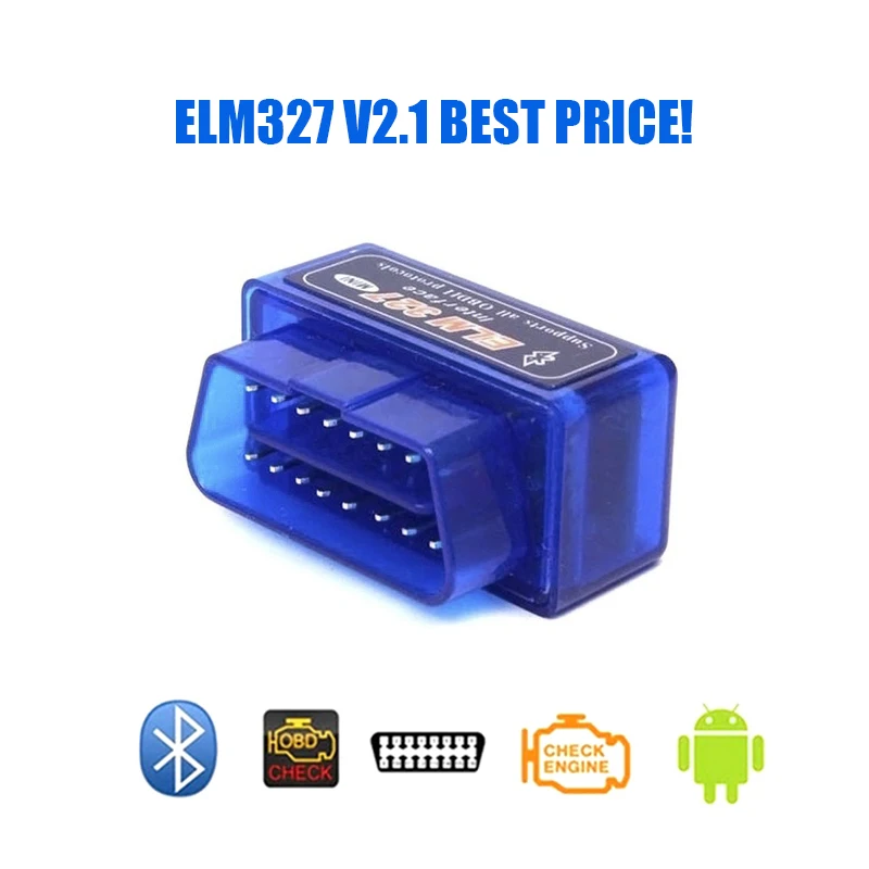 Mini ELM327 Bluetooth V2.1 OBDII Car Diagnostic Tool Scanner For CAR For Android