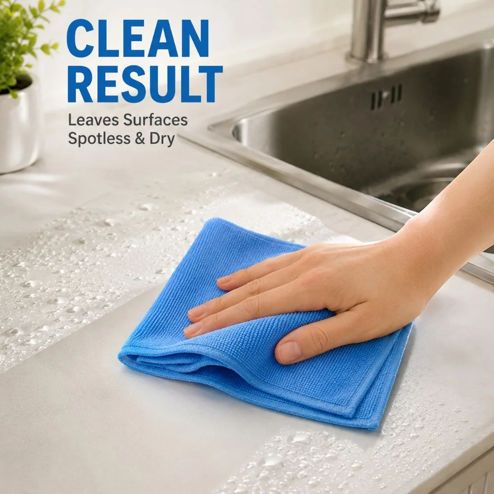 Ultra-Absorbent Reusable Microfiber Cleaning Towel