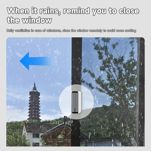 Tuya WiFi Wireless Rain Sensor for Smart Home- Low Power, Auto Linkage, Battery Alarm Outdoor rain sensor for smart irrigation 4