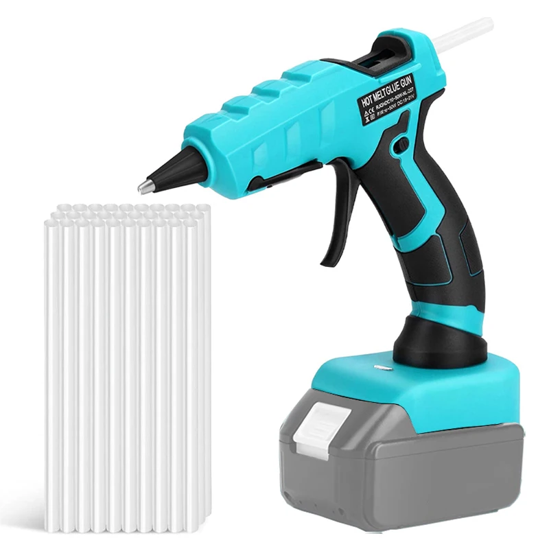 For Makita 18V Li ion Battery Cordless Glue Gun 7mm Glue Stick Quick Preheat Hot Melt Glue Gun