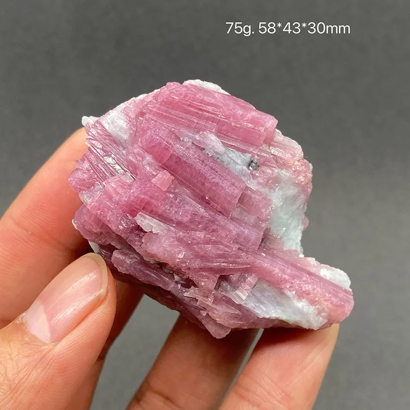 100%  Natural pink tourmaline Mineral Specimens Stones and Crystals Healing Crystal