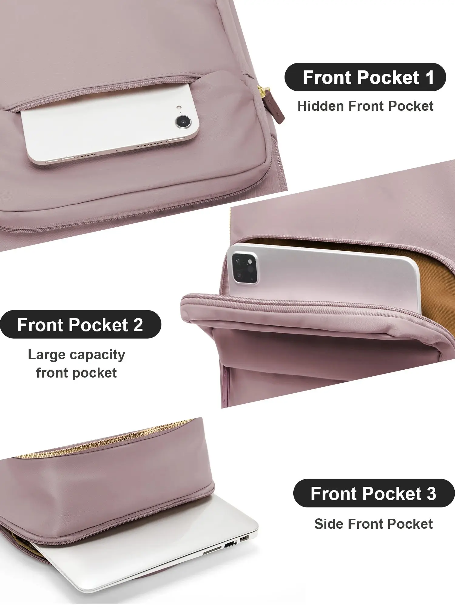 Travel Backpack for Women Business Work Teacher Backpack Laptop Shoulder Bag College Student Girl School Backpack Storage Bag 5