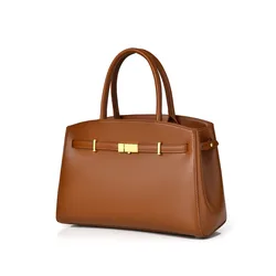 Green Women's Fashionable PU Leather Shoulder Bag with Large Capacity and Magnetic Buckle in African Style - 32.5*13*21 cm (Brown)