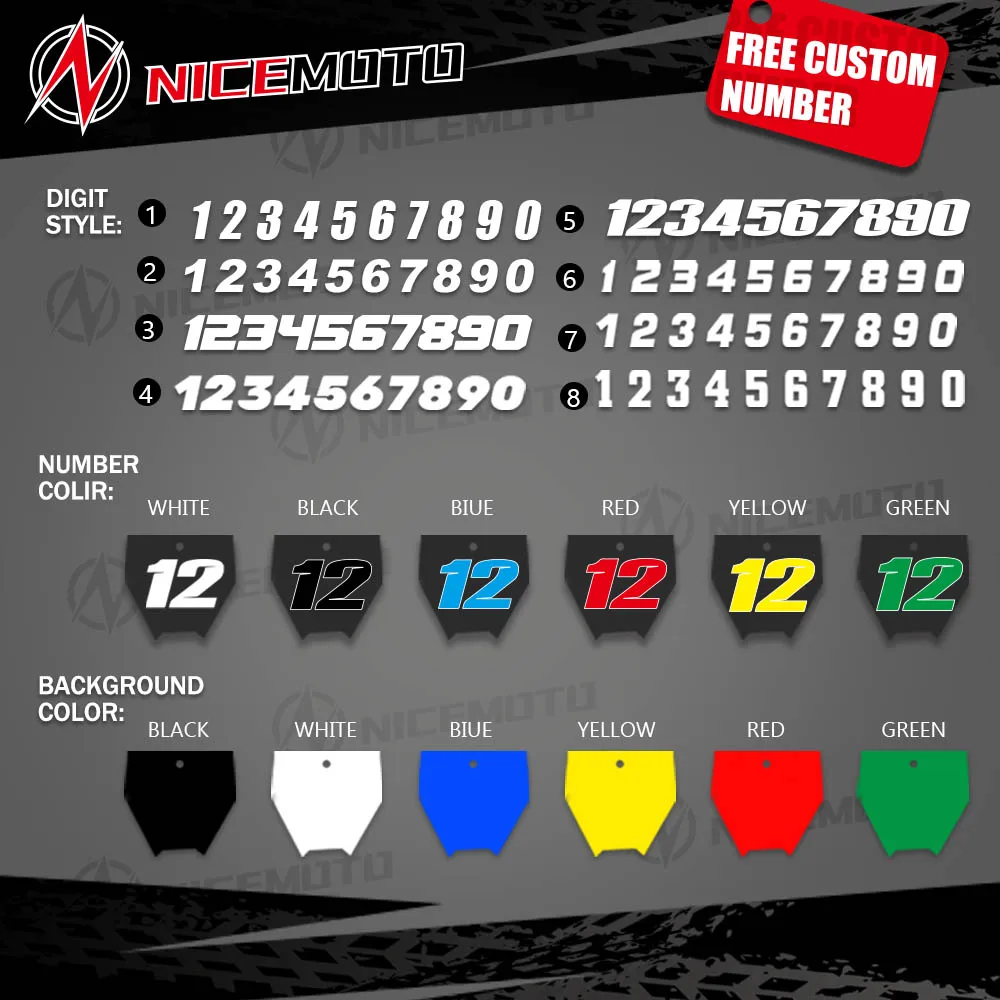NICEMOTO For Suzuki 85 RM 2018-2001 Stickers Decals Graphics kits For Suzuki RM85 2001-2009  2010 2011 2012 2016 201