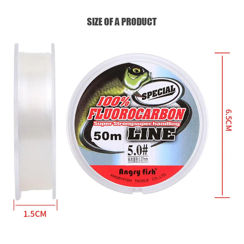 2-30lb Fluorocarbon Fishing Line Invisible Abrasion-resistant