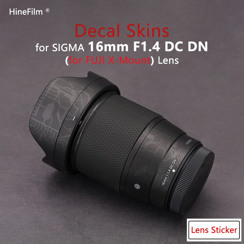 Sigma 16 1.4 X Mount Lens Premium Decal Skin Per Sigma 16Mm F1.4 Dc Dn Protezione Contemporanea Pellicola Protettiva Antigraffio Adesivo