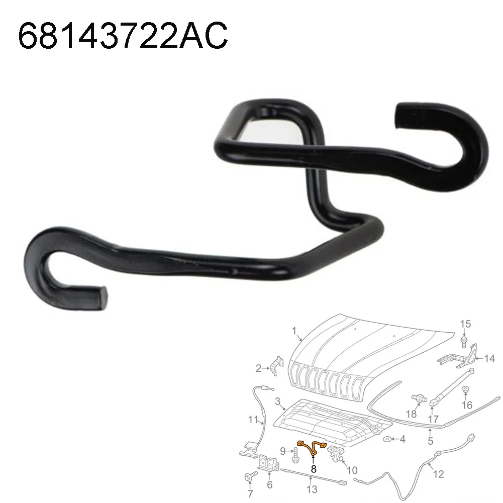 

Car Front Hood Latch Striker Hook 68143722AC For Jeep For CHEROKEE 2014-2017 Engine Parts Auto Replacement Parts