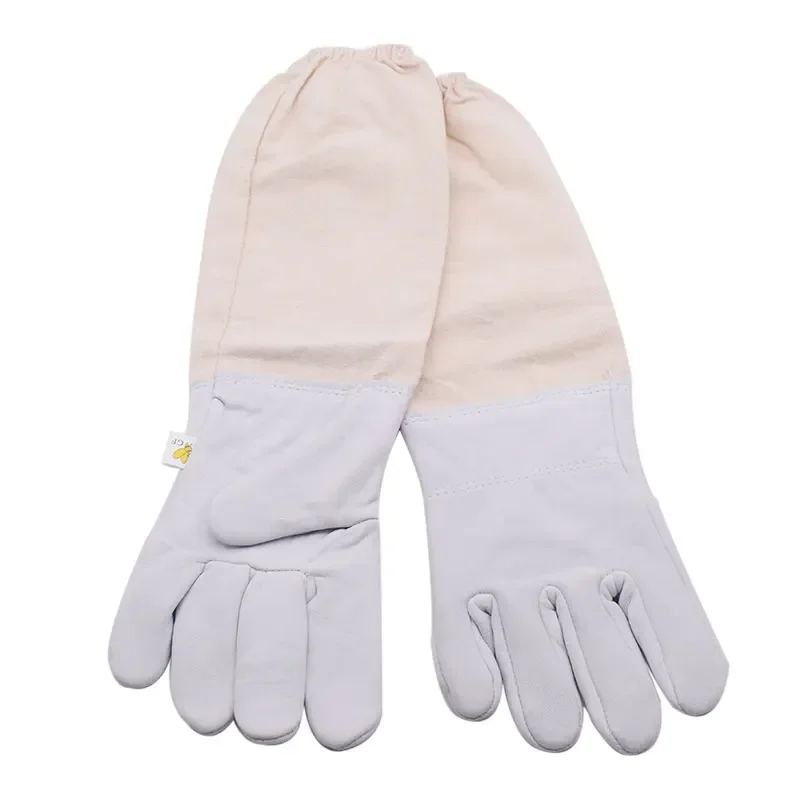 Professional Beekeeping Gloves Protective Sleeves Breathable Goatskin Bee Gloves Ventilated Beekeepe Apiculture Tools