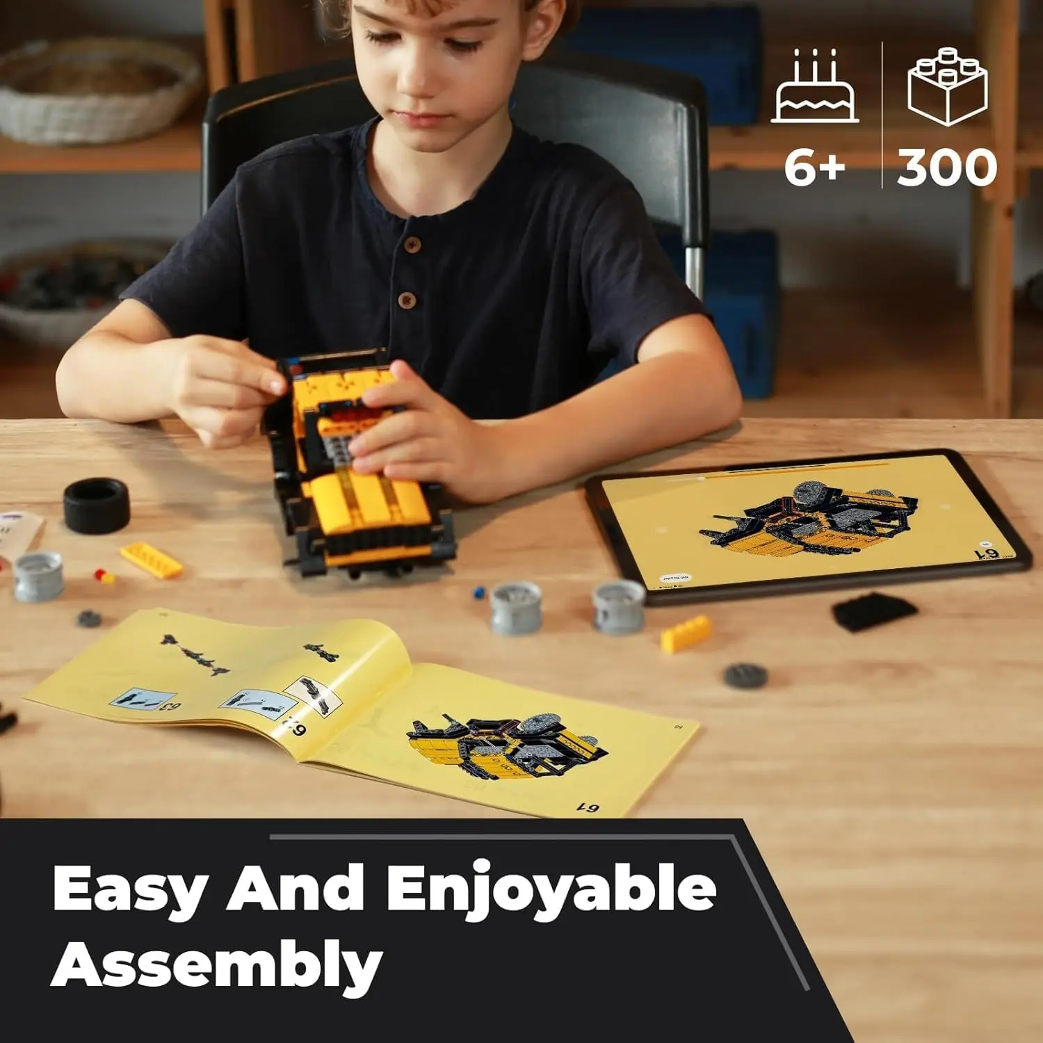 Apitor Robot R Kit di Costruzione Robot 4-in-1, Auto Telecomandate tramite APP, Giocattoli Educativi STEM per la Programmazione, Regali per Bambini dai 6 Anni in su - immagine 6