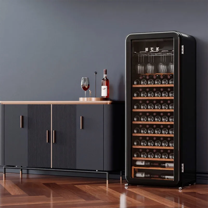 60L Wine Cabinet Constant Temperature Wine Vitrina Refrigerada Enfriador Vino Bar Fridge Refrigerator