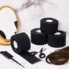 1 Roll Disposable Black Barber Neck Strips Barber Neck Paper Stretchy Strip Neck Edge Paper Haircut Styling Accessories 6
