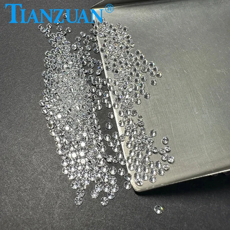 2.7-3.3mm Small Lab Diamond HPHT FG Color Clarity VS-SI Round Brilliant Cut Beads For DIY Jewelry Making Loose Gem Stone