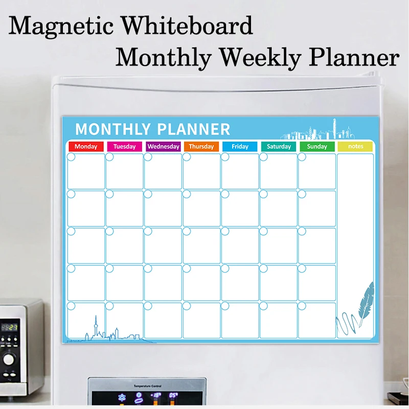 Magnetic Calendar Dry Erase Whiteboard Magnetic Whiteboard Magnetic Dry Erase Board Whiteboard Wall Sticker A3 Size