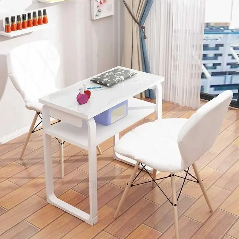 Exquisite Designer Manicure Table White Folding Service Receptionist Desk Stainless Nailtech Schminktisch Nail Furniture CY50ZJ exquisite designer manicure table white folding service receptionist desk stainless nailtech schminktisch nail furniture cy50zj