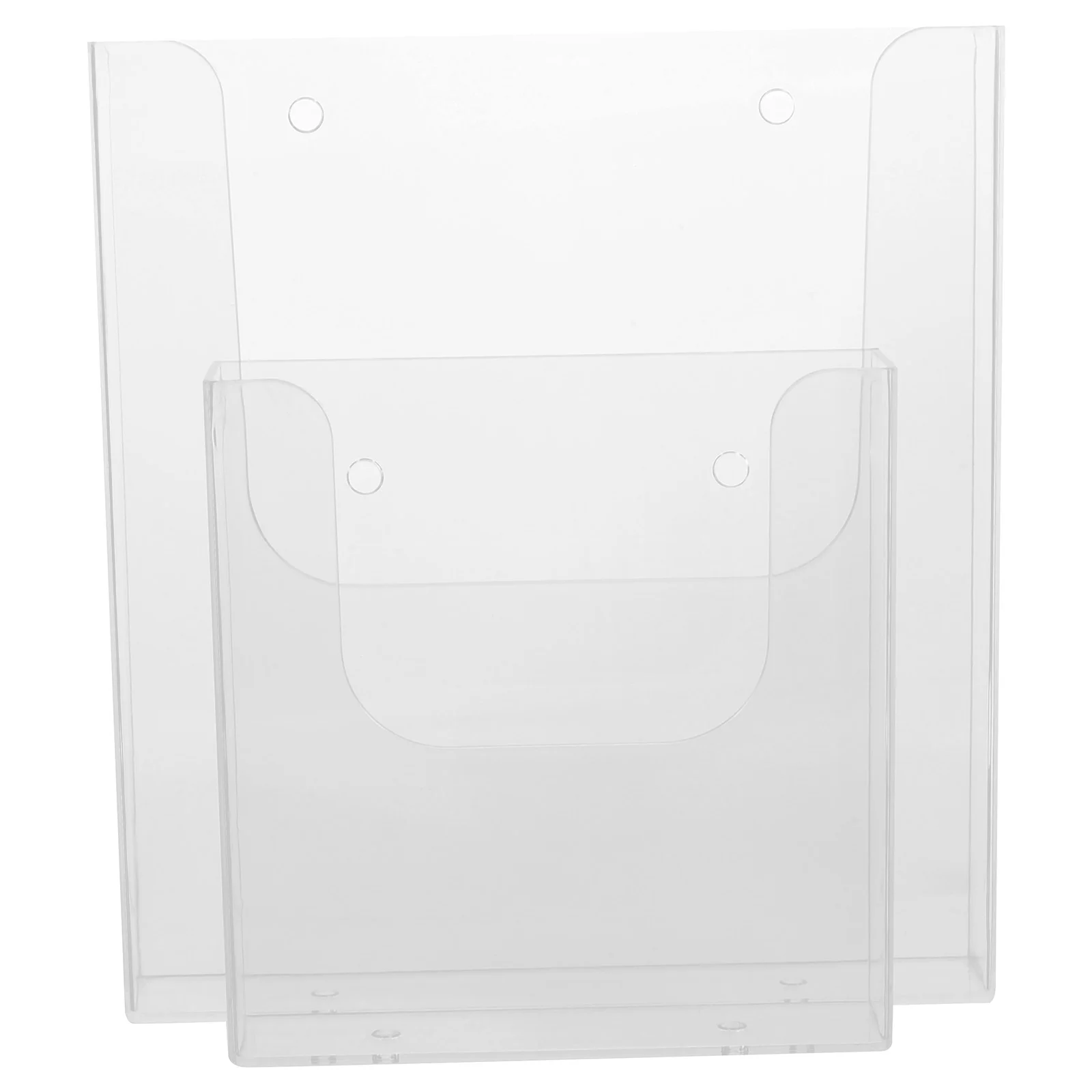 

Acrylic File Organizer Transparent Document Holder Display Shelves Brochure Holders