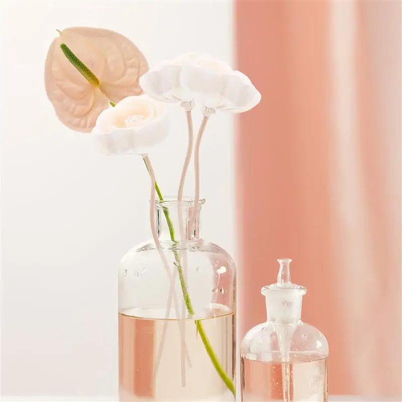 라탄 아로마 테라피 디퓨저, 에센셜 오일, 리드 스틱, 6 개