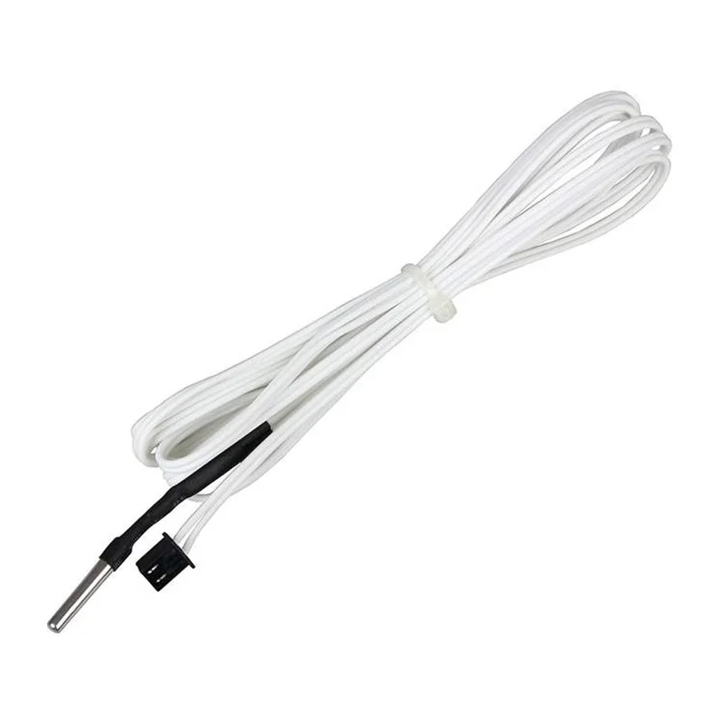 

3D Printer Temperature Measuring Resistor HT-NTC100K Thermistor Sensor Hot Head High Temperature Version 350 Degrees 1M Length