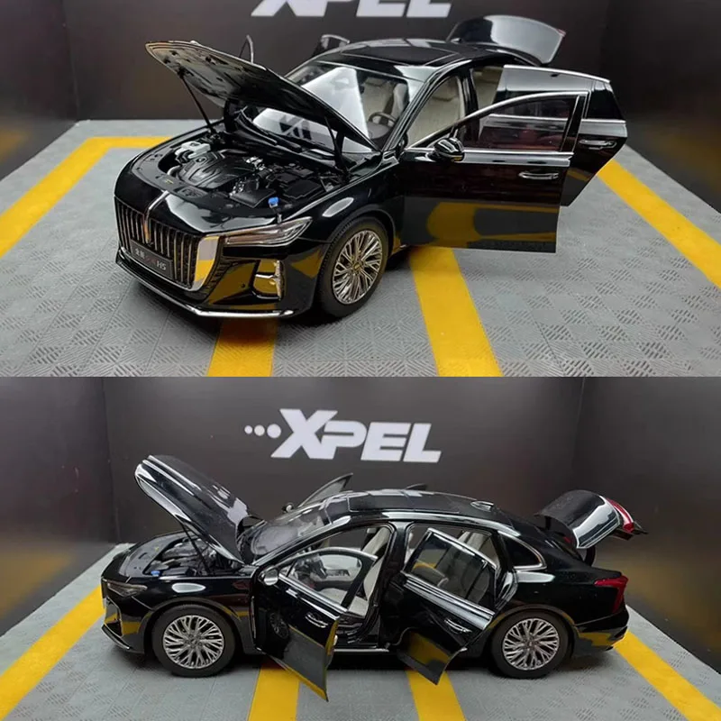 1/18 紅旗 H5 1:18 Scale 2023 New Hongqi H5 Sedan Alloy Simulation Car Model