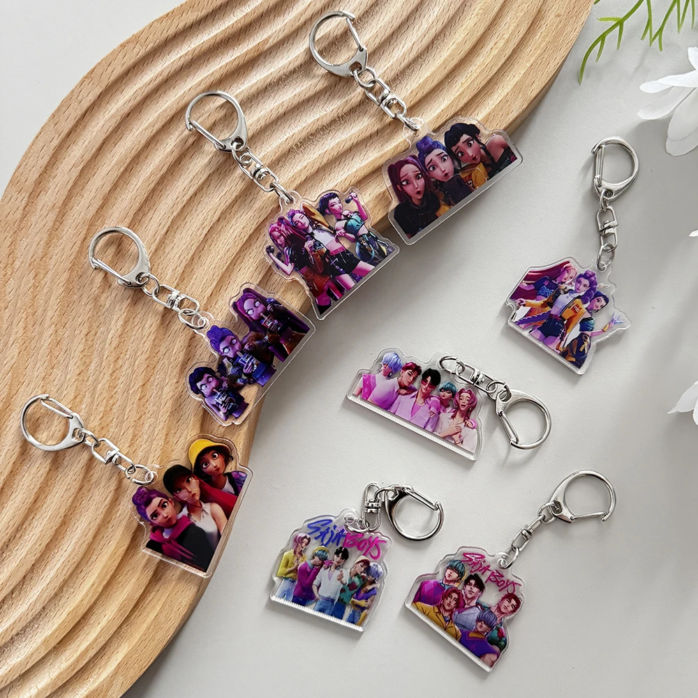 Jinu Keychains 8pcs Kpop Demon Hunters Huntrix Saja Boys Keychains Rumi Zoey Jinu Mira ...