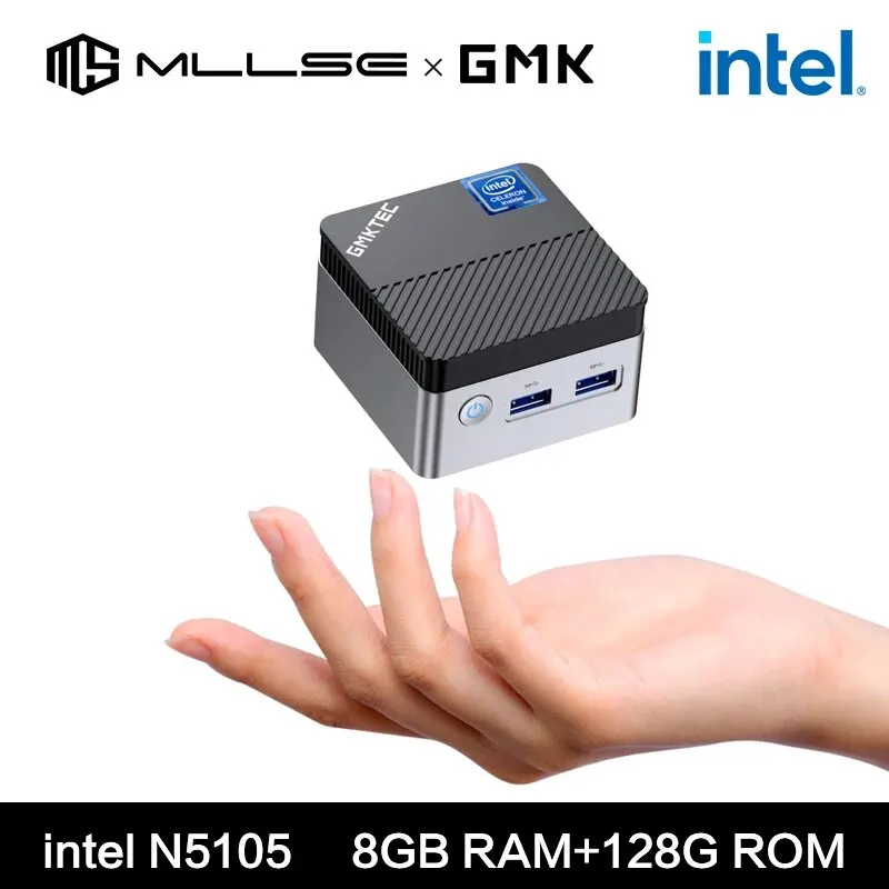 Gmktec Kb5 Mini Pc Intel Celeron N5105 Windows 11 Pro 4K 8Gb Ram 128Gb Rom Wifi5 Bt4.2 Computer Desktop Mini Pc Funziona