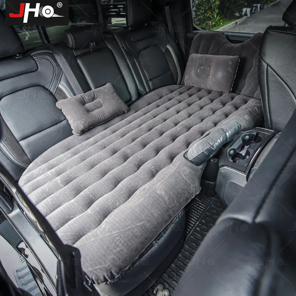 JHO Air Inflatable Travel Mattress Bed for Back Seat Multi functional Sofa Bed Pillow Camping Mat Dodge Ram TRX 2022 2023