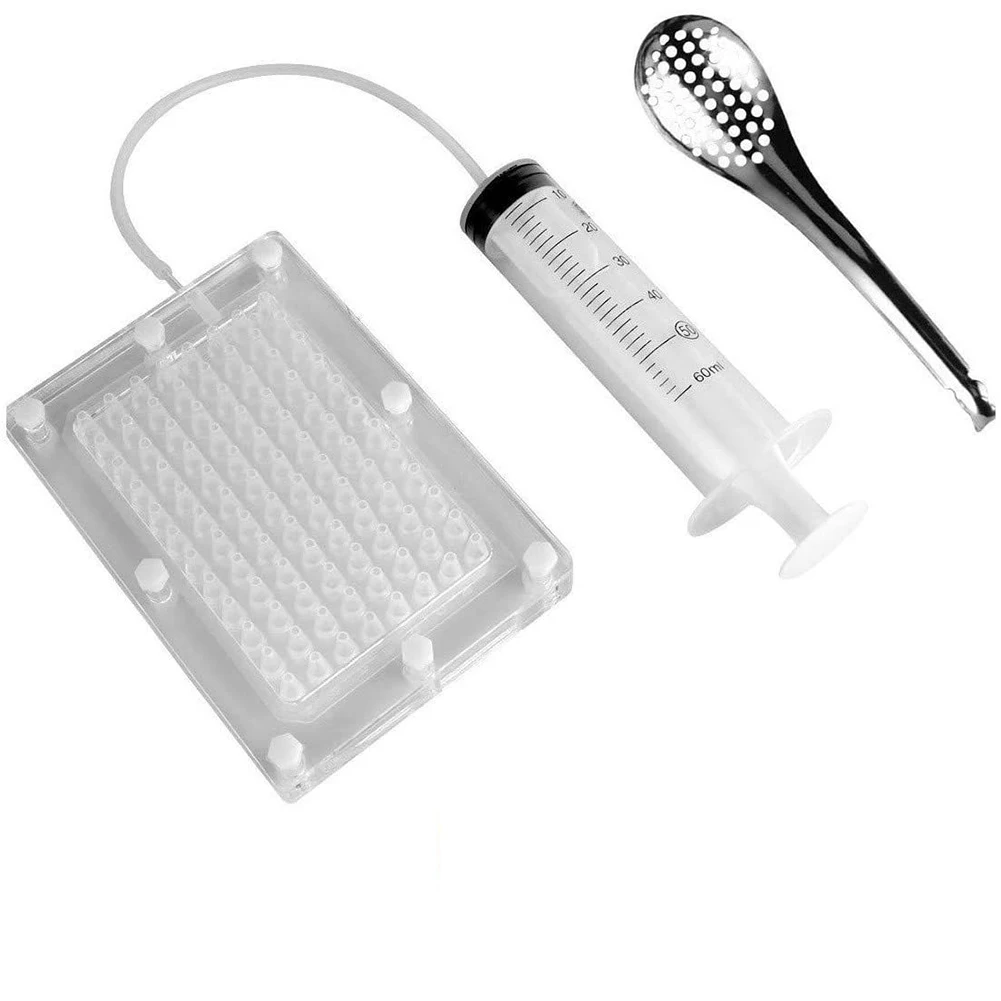 Rapid Caviar Maker Kit Transparent Molecular Gastronomy Kit with Spoon Spherification Dropper Creative Home Kitchen Supplies