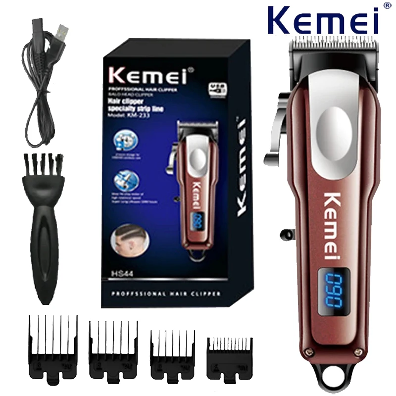 

KEMEI Hair Clippers for Men Trimmer for Professional Hair Beard Trimmer Barber Hair Cut Grooming Kit Machine Cordless Quiet
