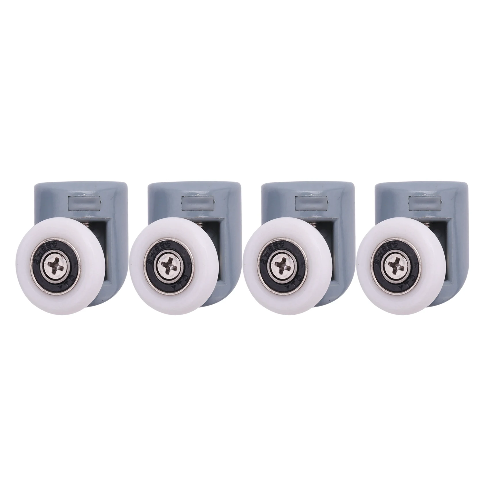 ABJM-16Pc 샤워 도어 캐스터 롤러 샤워 도어 롤러 슬라이딩 도어 롤러 가이드 샤워 예비 부품(싱글 휠)