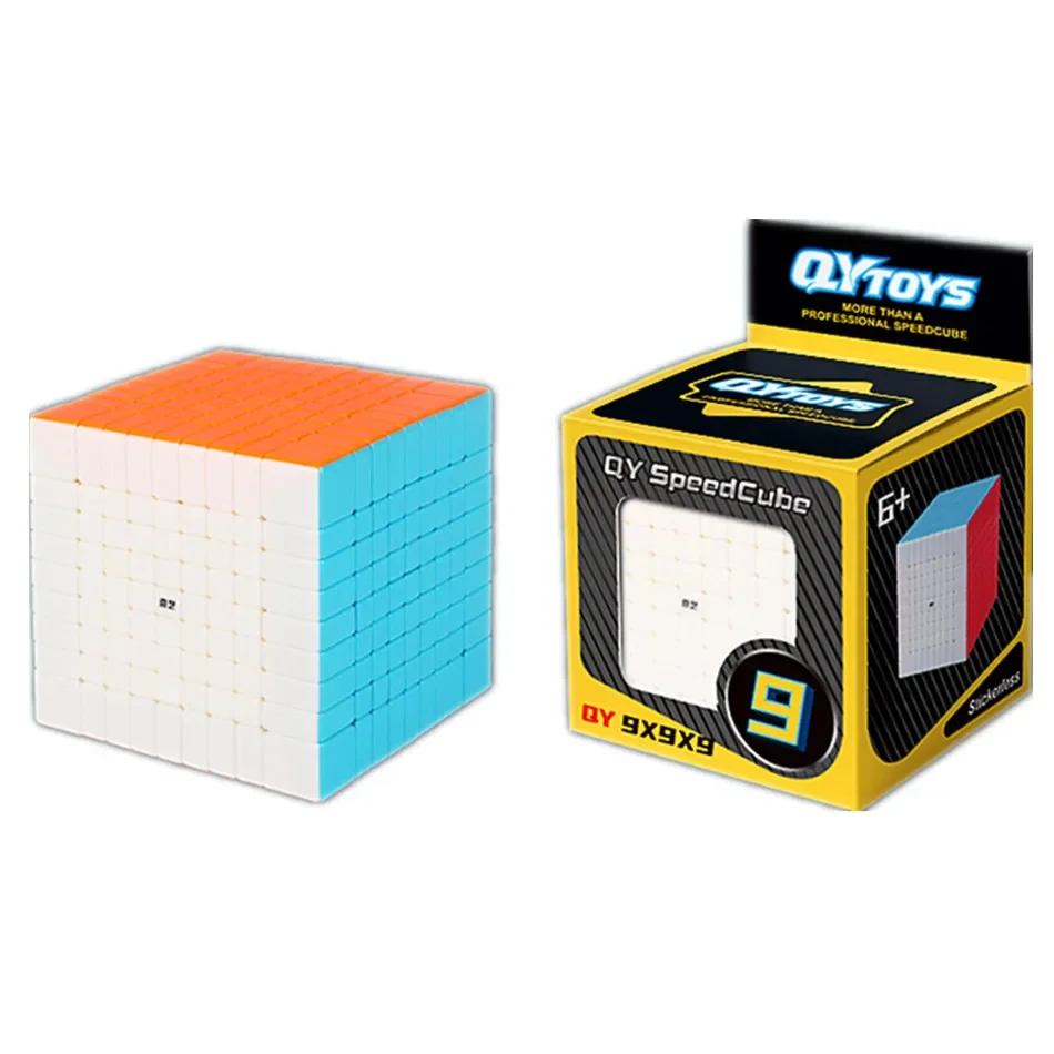Qiyi 9x9 Cube Magic Cube Stickerless 9x9x9 Professtional Mofangge Puzzle Children Kids Cubo Magico for Children Kids Gift Toy