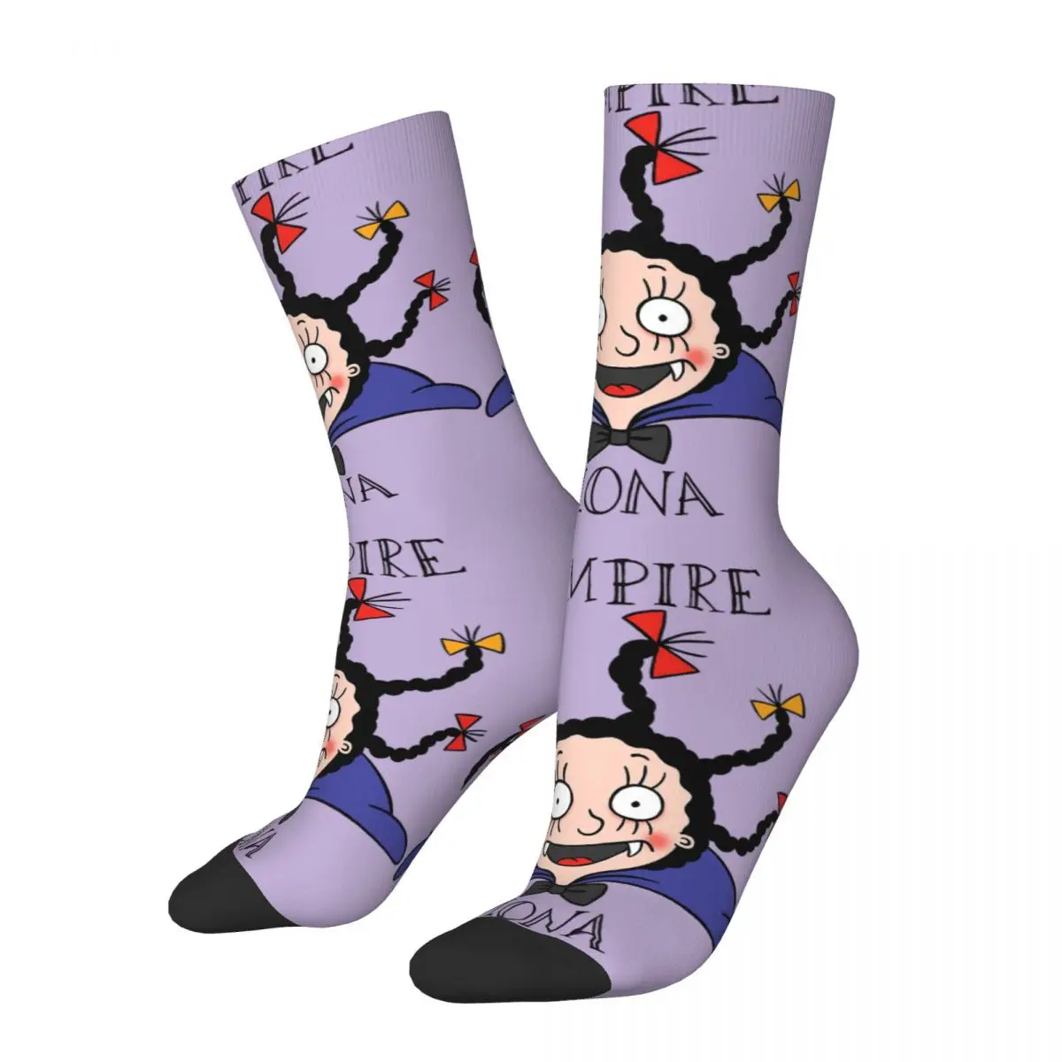 

Hip Hop Retro Classic Crazy Men's compression Socks Unisex Mona the Vampire Fantasy Children's Cartoons Street Printed Crew Sock
