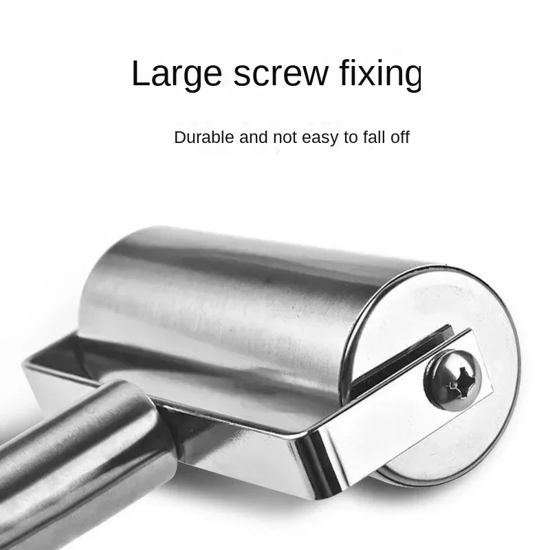 Single Handed Rolling Pin, Stainless Steel Labor-saving Dumpling Skin Rolling Pin, New Type of Dough Skin Handheld Rolling Pin