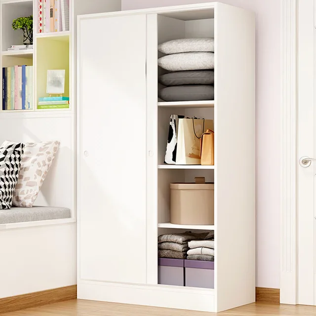 Meters solid wood wardrobe modern minimalism home bedroom sliding door easy to