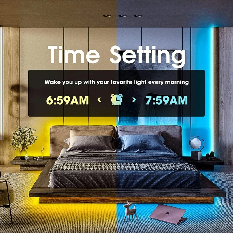 와이파이 스마트 LED 네온 라이트, RGBIC 84LED/M 드림컬러, 유연한 체이싱 스트립 테이프, 매직 홈 네온 LED 스트립, TV 백라이트 게임