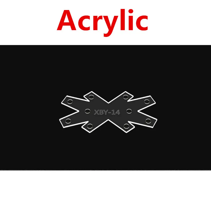 1PCS DIY Acrylic Leather Creative Keychain Template