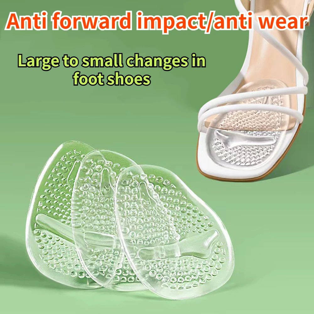 6 Stück Silikon Mittelfuß polster für Schuhe rutsch feste selbst klebende Vorfuß gel Fuß polster Sandalen High Heels Schuhe in lagen für Frauen – Detail 1