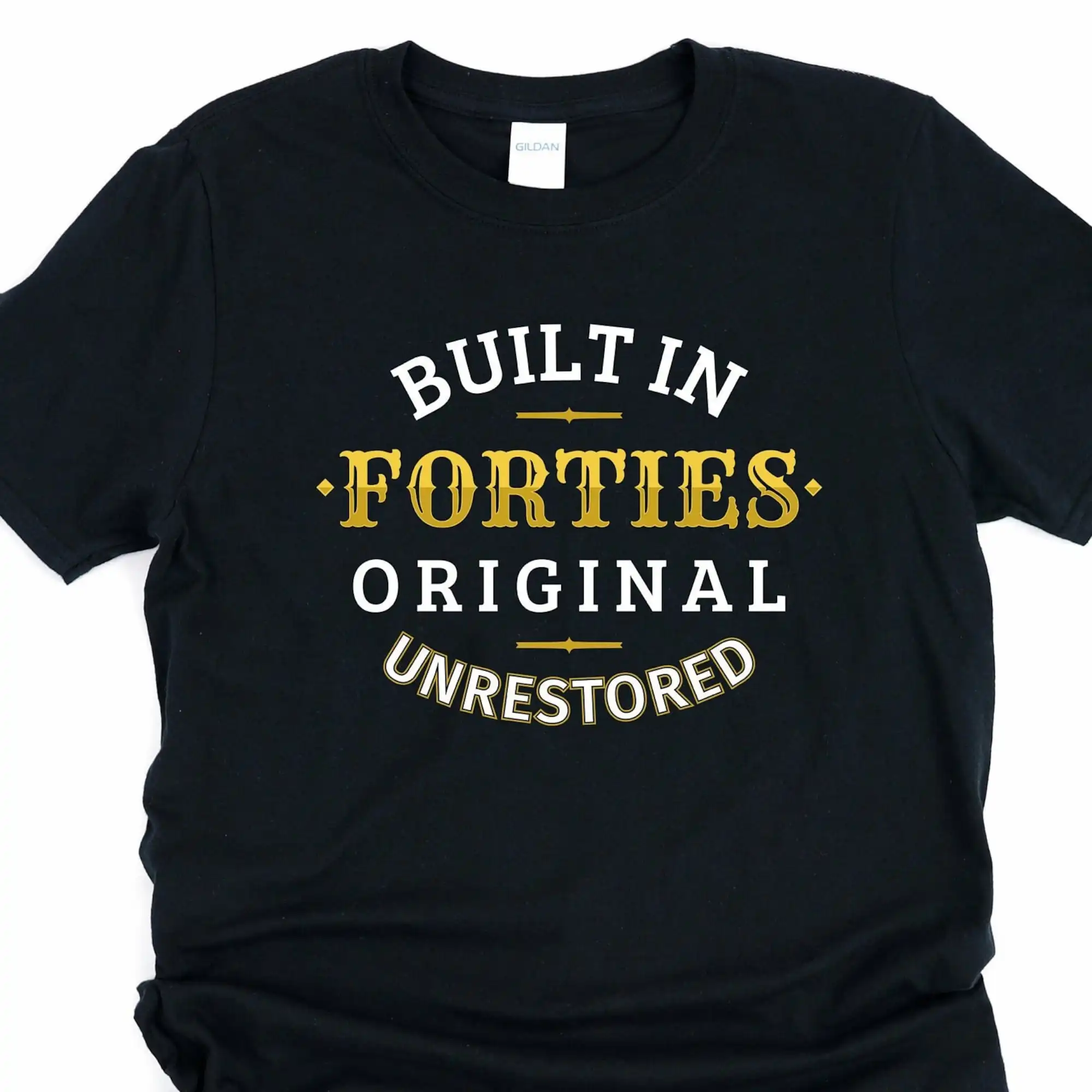 80Th Birthday Shirt 75Th Gift 77Th Nonno 1940S Camicie Costruito In Forties Originale Non Rinnovato