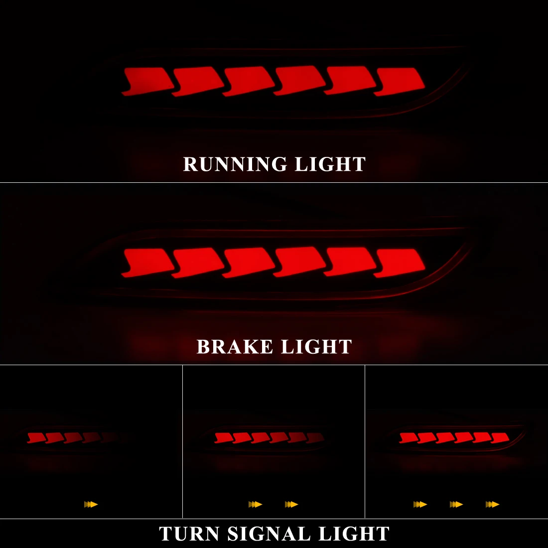 عاكس مصد ليد لسيارات تويوتا كامري ، أضواء من أجل ش...