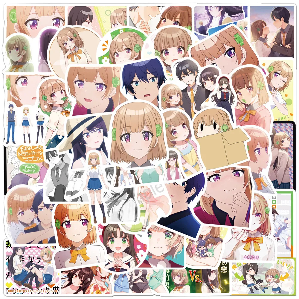 50 шт. аниме Osananajimi Ga Zettai Ni Makenai Love ComedySeries граффити наклейки подходят для украшения ноутбука DIY наклейки